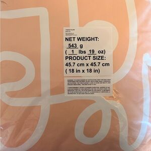 Deny Design Peach Throw Pillow